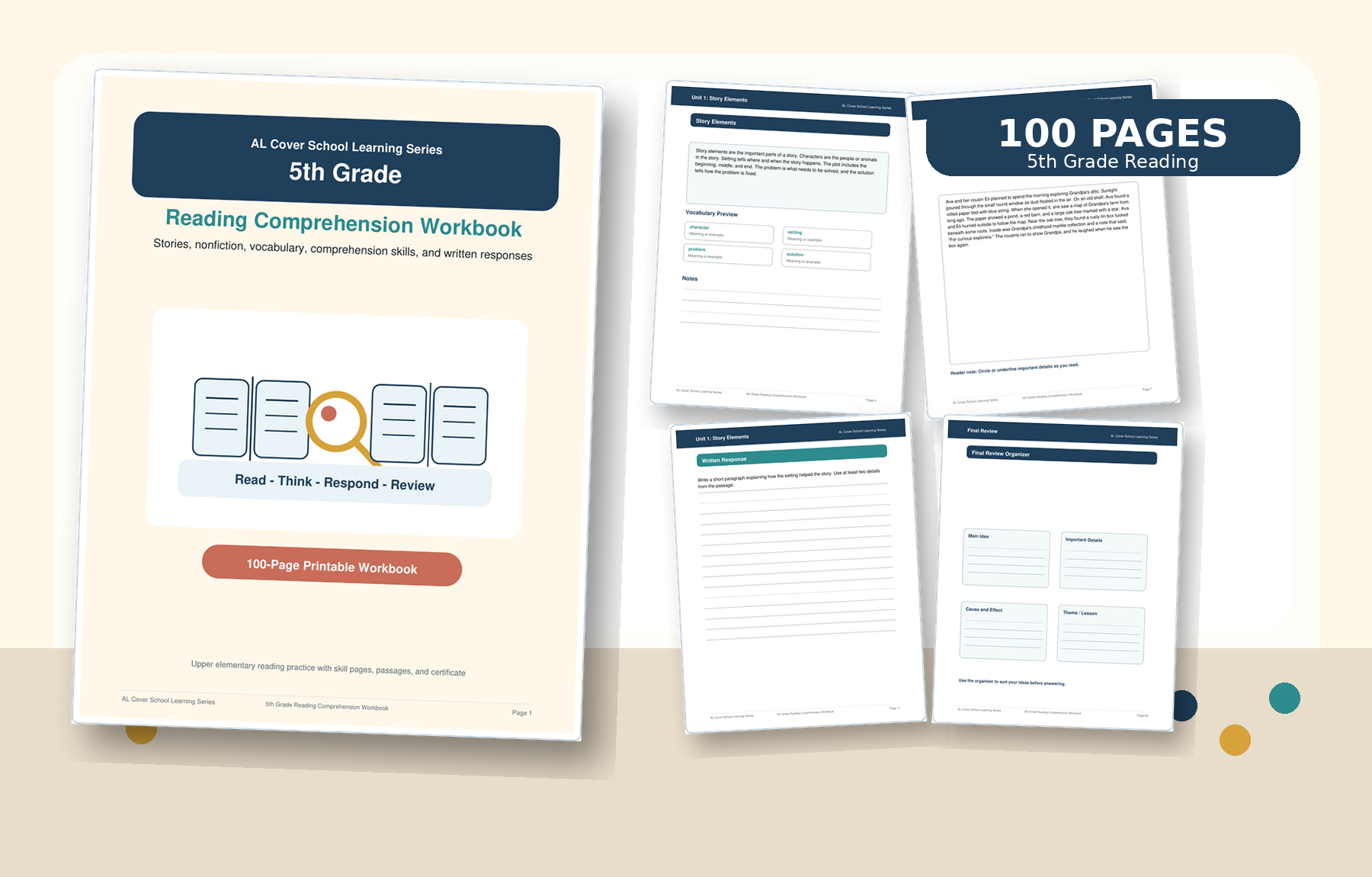 5th Grade Reading Comprehension Workbook