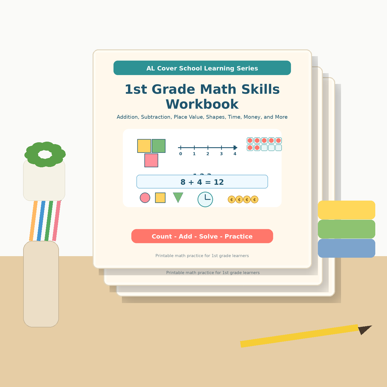 1st Grade Math Skills Workbook