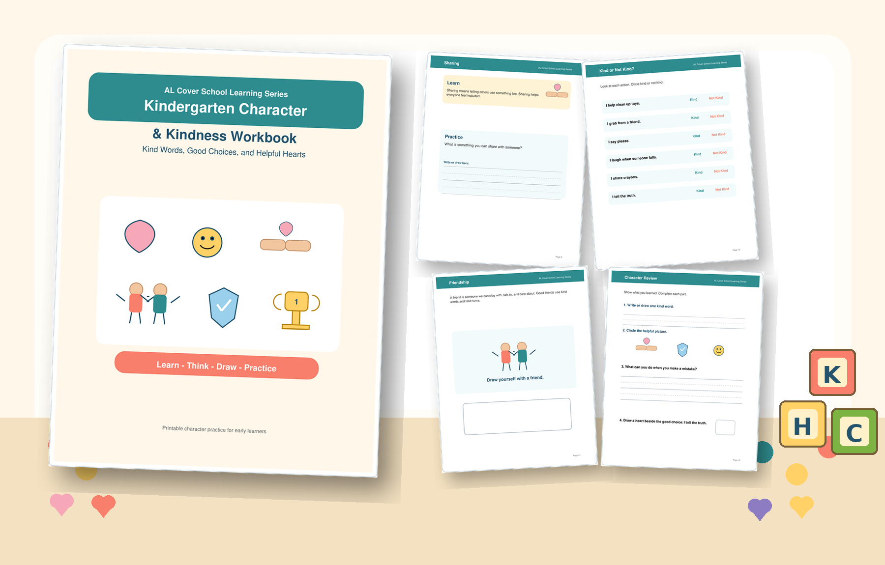 Kindergarten Character & Kindness Workbook