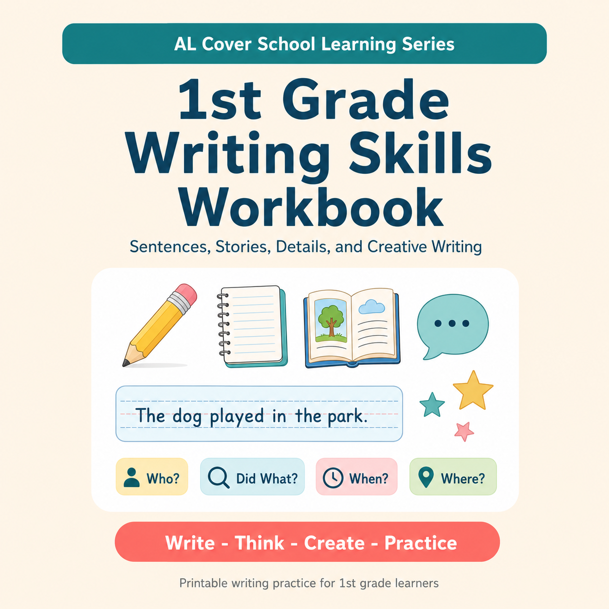 1st Grade Writing Skills Workbook