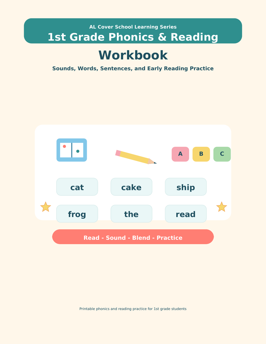 1st Grade Phonics & Reading Workbook