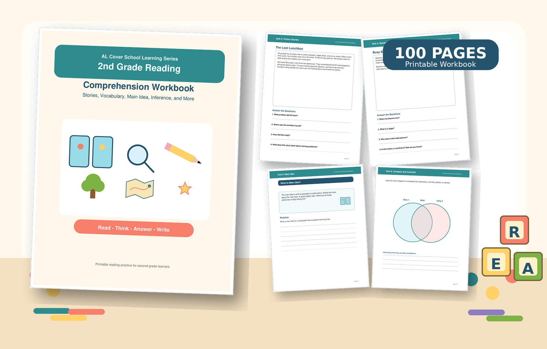 2nd Grade Reading Comprehension Workbook