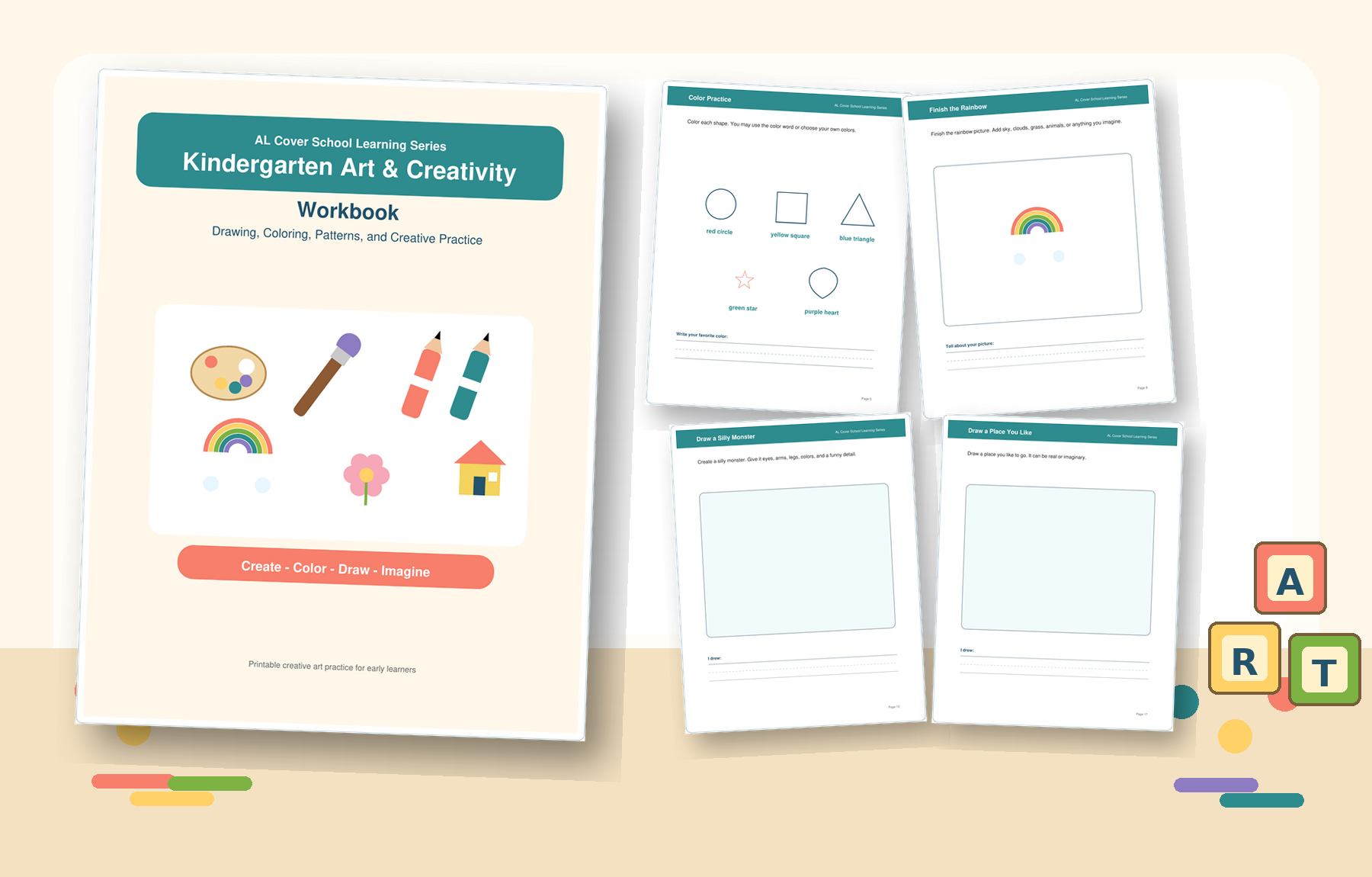 Kindergarten Art & Creativity Workbook