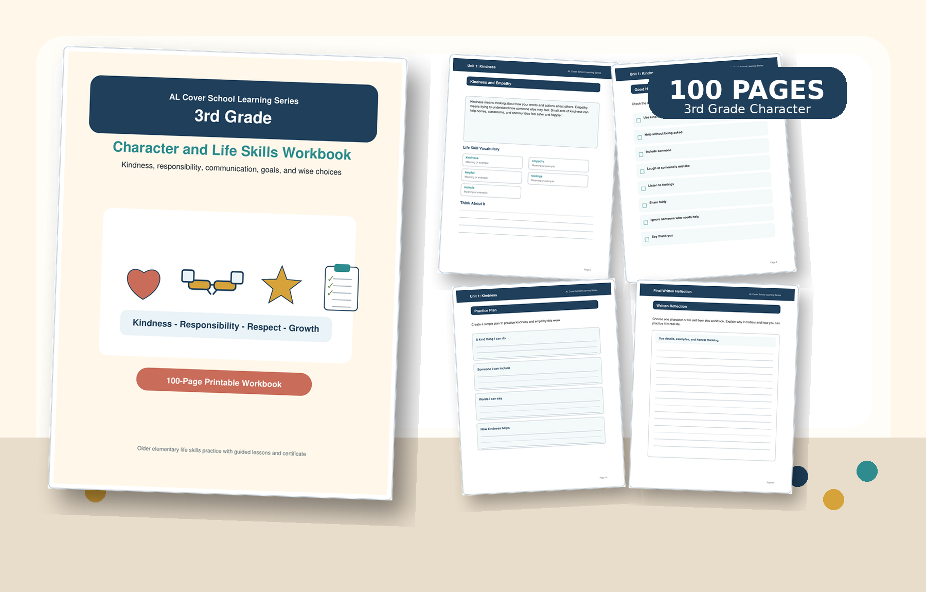 3rd Grade Character and Life Skills Workbook