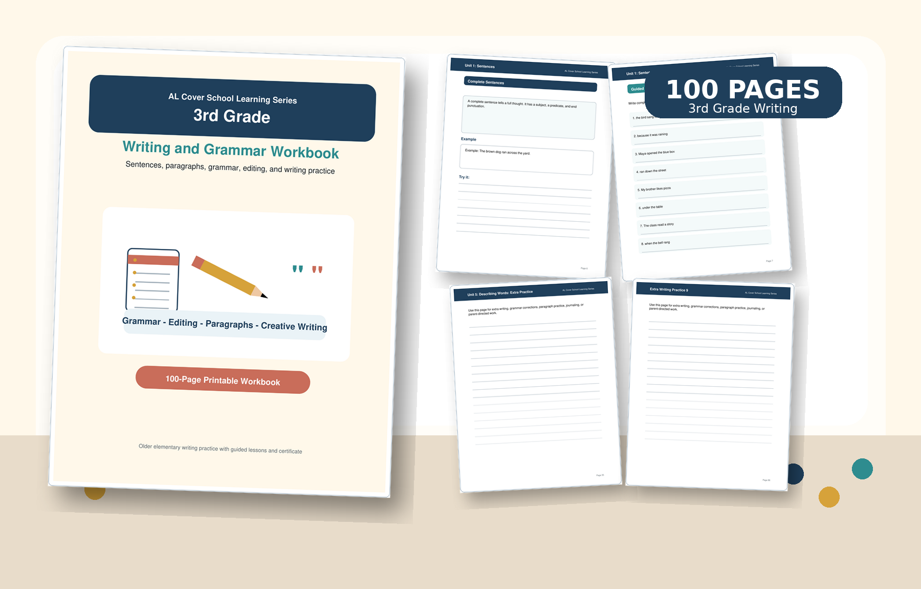 3rd Grade Writing and Grammar Workbook