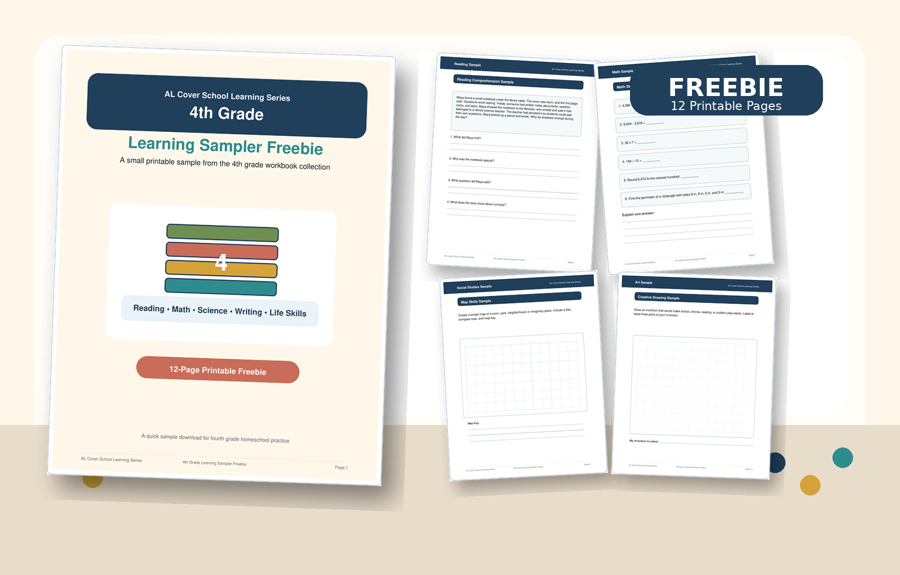 4th Grade Learning Sampler Freebie